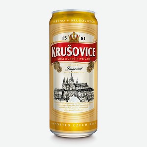 Пиво Крушовице светл. 5% 0.5л ж/б