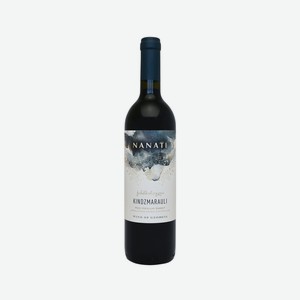 Вино NANATI KINDZMARAULLI 11-14% красное полусладкое. 0.75л Грузия Кахетия