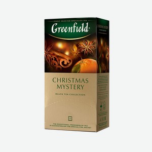 Чай черный Christmas Mystery 25 пакетиков Greenfield, 0,037 кг