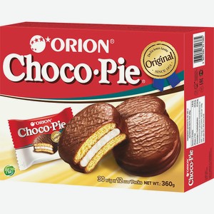 Бисквит с шоколадной глазурью Choco-Pie Orion, 0,36 кг