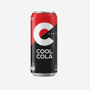 Напиток Cool Cola Zero газированный без сахара 0.33л