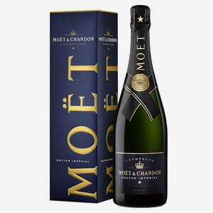 Шампанское Moet Chandon Империаль белое полусладкое 12% 0.75л Франция Шампань