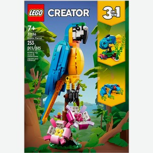 Конструктор с 7 лет 31136 Лего криэйтор экзотический попугай Лего к/у, 1 шт