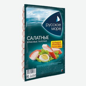 Крабовые палочки охлажденные Русское море Салатные, 400 г