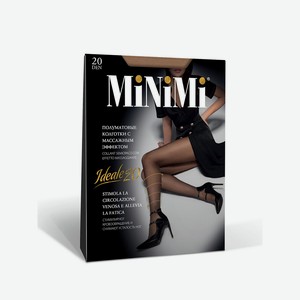 Колготки женские MINIMI IDEALE 20 утяжка по ноге - Caramello, Без дизайна, 4