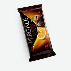 Шоколад Темный с апельсиновой начинкой PERGALE, 0,1 кг