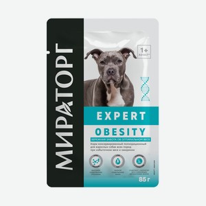 Корм консервированный для взрослых собак всех пород «Бережная забота об оптимальном весе» Мираторг Expert 0,085 кг