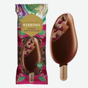 Мороженое эскимо маффин вишня шоколад 0,075 кг BAHROMA