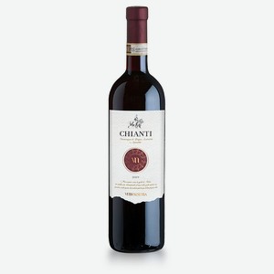 Вино Chianti DOCG красное сухое 12,5% 0.75л ст/б Италия Тоскана