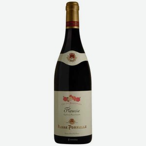 Вино Fleurie Pierre Ponnelle красное сухое 13% 0.75л Франция Бургундия