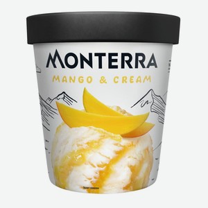 Мороженое пломбир с кусочками манго Монтерра 0,281 кг