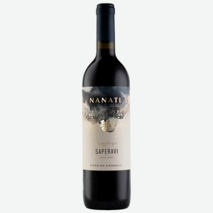 Вино NANATI SAPERAVI 11-14% красное сухое 0.75л Грузия Кахетия
