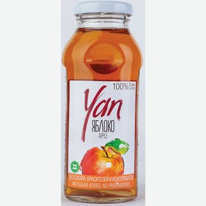 Сок Яблочный без сахара Yan 0.25л