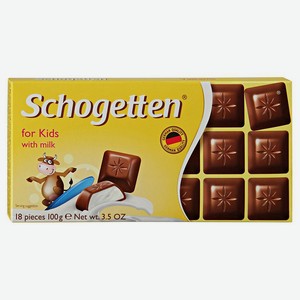 Шоколад мол. с мол. нач. 1 кг FOR KIDS Schogetten