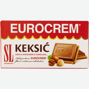 Печенье СвиссЛион Еврокрем молочный крем шоколад СвиссЛион кор, 190 г