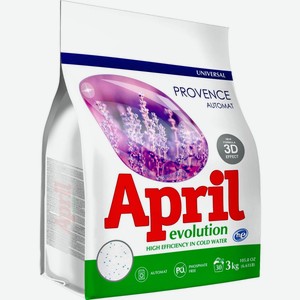 April Evolution стиральный порошок автомат, 3кг
