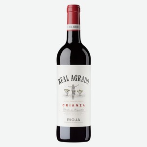 Вино Real Agrado Crianza красное сухое, 0.75л Испания