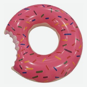 Надувной круг Пончик розовый 100 см