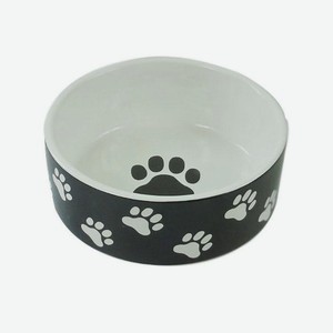 Миска для животных Foxie Paws керамика черная 13 х 5,5 см 420 мл