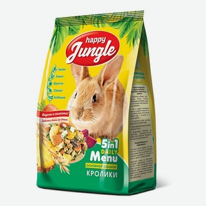 Сухой корм для кроликов Happy Jungle основной 400 г