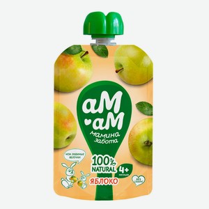 Пюре фруктовое Ам-Ам яблоко с 4 мес 90г г/п