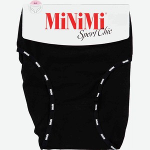 Трусы-слипы женские MiNiMi Sport Chic MS221 цвет: nero/чёрный, 46 р-р