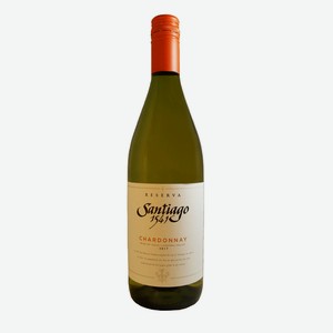 Вино Сантьяго 1541 Резерва Шардонне белое сухое 13.5% 0.75л Чили Центральная Долина