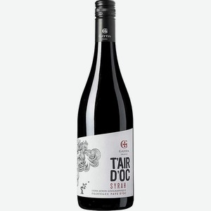 Вино T air d Oc Syrah красное сухое 13,5% 0.75л Франция Лангедок-Руссильон