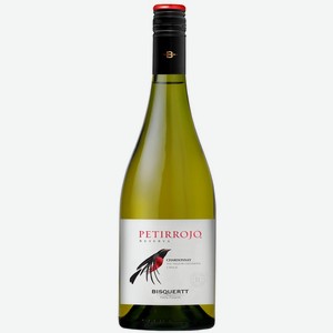 Вино PETIRROJO RESERVA CHARDONNAY белое сухое 13,5% 0.75л Чили Долина Колчагуа