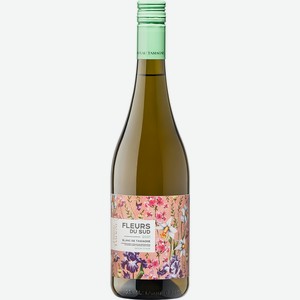 Вино ЗГУ Fleurs du Sud Кубань. сухое белое 0.75л 11 - 12% Россия Кубань