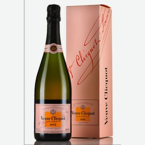 Шампанское Veuve Clicquot Понсардин Розе розовое сухое 12,5%0.75л Франция Шампань