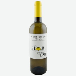Вино Borghi Ad Est Pinot Grigio белое сухое 13,5% 0.75л Италия Фриули