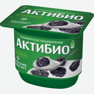 Биойогурт АктиБио Чернослив с пробиотиками 2.9%, 130 г