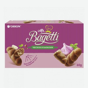 Печенье Orion Mr. Bagetti затяжное чеснок-базилик 60 г