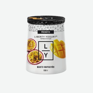 Йогурт Liberty Yogurt Манго-маракуйя двухслойный термостатный 2%, 150 г