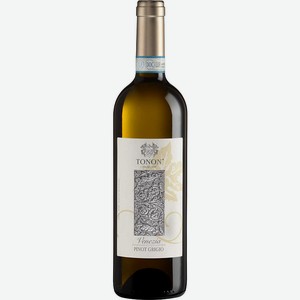 Вино TONON PINOT GRIGIO DOC белое сухое 12.5% 0.75л Италия Венеция