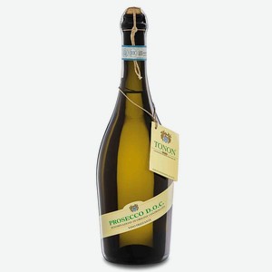 Вино TONON PROSECCO FRIZZANTE DOC игристое белое сухое 11% 0.75л Италия Венето