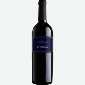 Вино I Messapi Primitivo Salento IGT красное полусухое 13% 0.75л Италия Пуглия