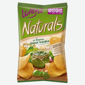 Картофельные чипсы “Naturals” со вкусом песто 0,1 кгр