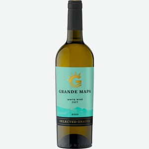 Вино  Гранде Мапа  бел/сух 10,5%-12,5% 0,75л, Россия