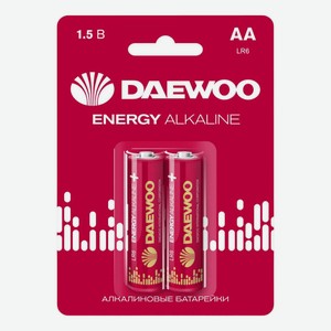 Батарейки Daewoo Energy Alkaline LR6 АА 2 шт