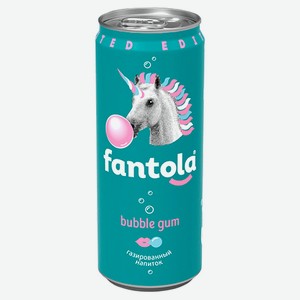 Газированный напиток Fantola bubble gum 0,33 л