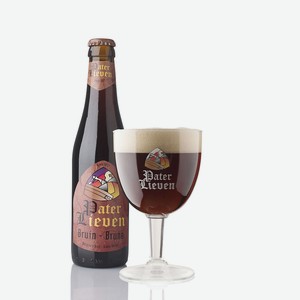 Пиво Pater Lieven темное фильтрованное Bruin 6,5% 0.33л Бельгия
