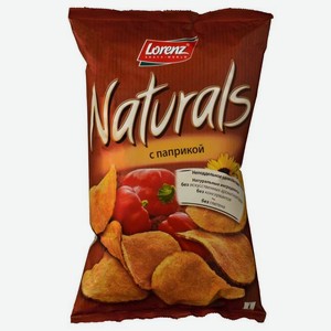 Картофельные чипсы “Naturals” с паприкой 0,1 кгр