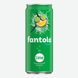 Лимонад газированный Fantola Lime 0.33л ж/б