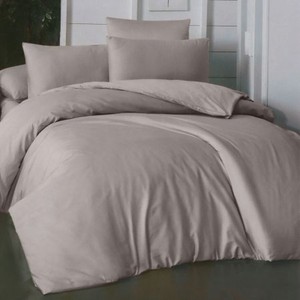 Комплект постельного белья La Besse Сатин серый Полуторный (231649)