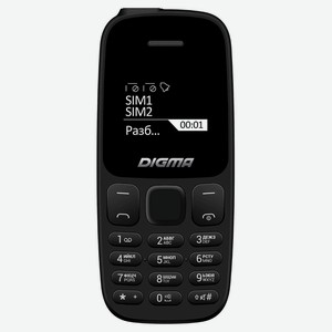 Мобильный телефон DIGMA A106 черный 1,44 