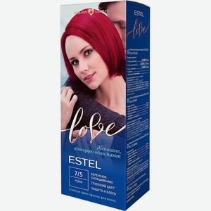 Стойкая крем-краска для волос Estel Love тон 7/5 Рубин