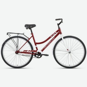 Велосипед ALTAIR City 28 low (2022), дорожный (взрослый), рама 19 , колеса 28 , темно-красный/белый, 14.59кг [rbk22al28022]