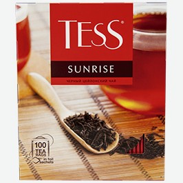 Чай Тэсс, Санрайз, Чёрный, Цейлонский, 100 Пак.
